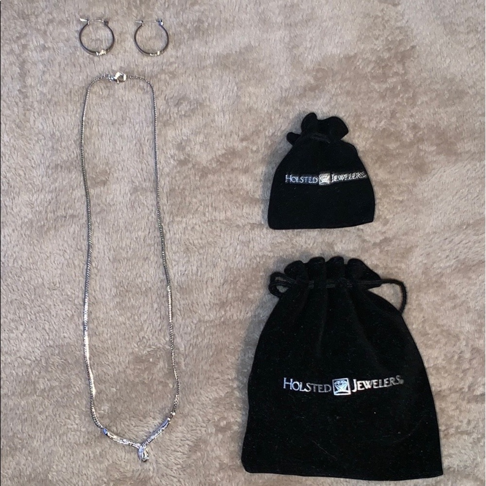Matching earring and necklace set